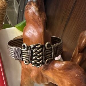 Brutalist Style Wire Wrap Bracelet